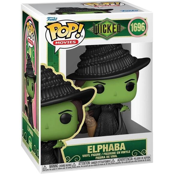 Funko POP Movies: Elphaba - Wicked - 1696- BOX IS IN A PROJECTIVE OUTTER CASE - Picture 1 of 9